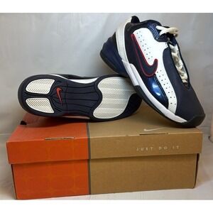 Nike Quix GS Sneakers Navy/White Comet Red Unisex Kids Size 6.5 (307995-411)